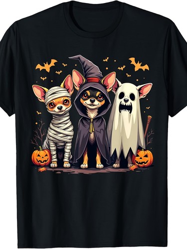 Retro cute chihuahua halloween - retro,