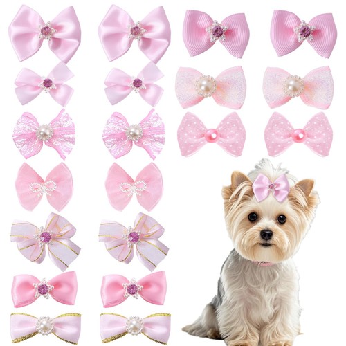 20pcs cute dog hair - cute, bows