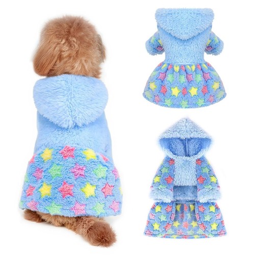 Dog cute hooded skirt winter - hooded,
