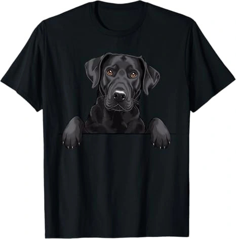 Black lab pocket shirt cute - pocket, shirt,