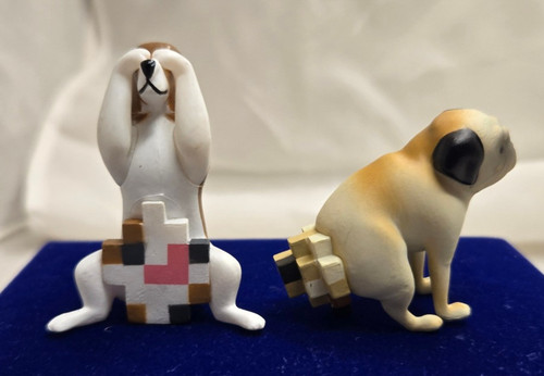 Mosaic dog mini figure - mosaic,