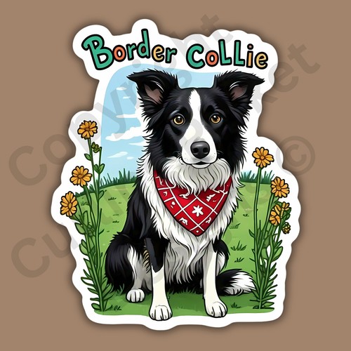 Border collie with - border,