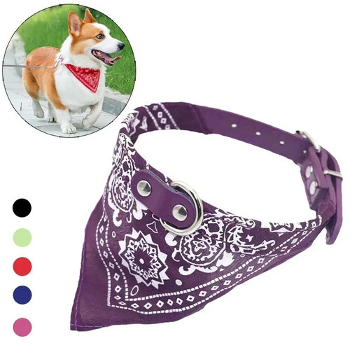 Cute adjustable dog bandana - adjustable,