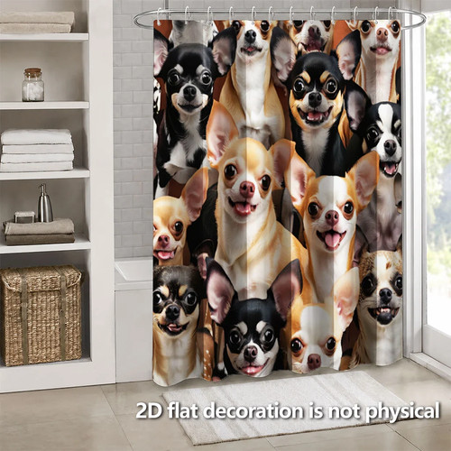 1pc waterproof shower curtain - 1pc,