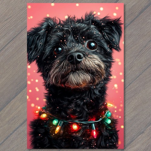 Sticker cute black dog - sticker,