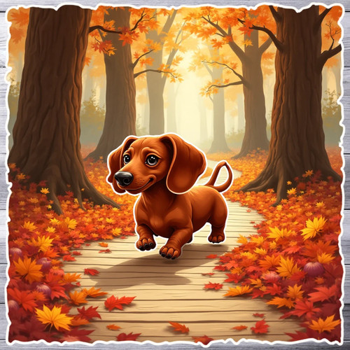 Dachshund sticker vinyl - vinyl, decal