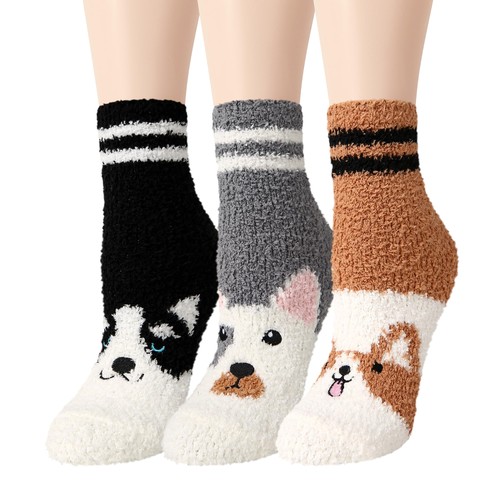 Fuzzy slipper socks for - slipper, women