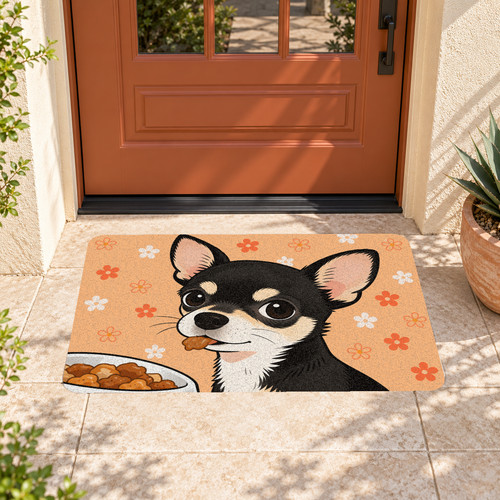 Chihuahua doormat cartoon - doormat, dog