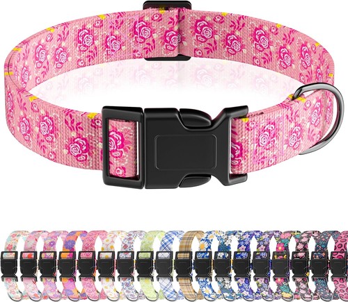Dog collar cute floral - collar,, puppy